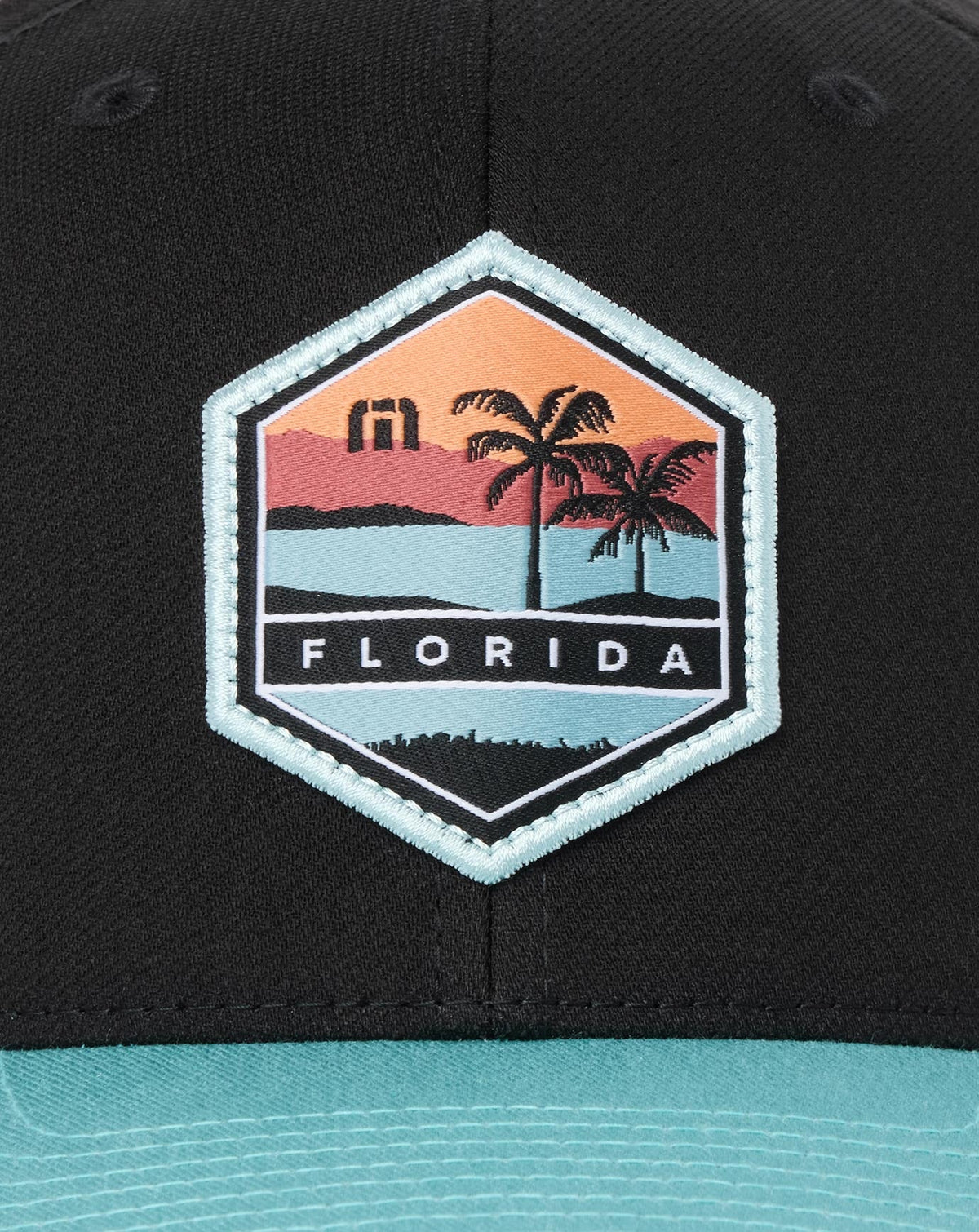 Florida Charm Snapback Hat Black | Travis Mathew Quality