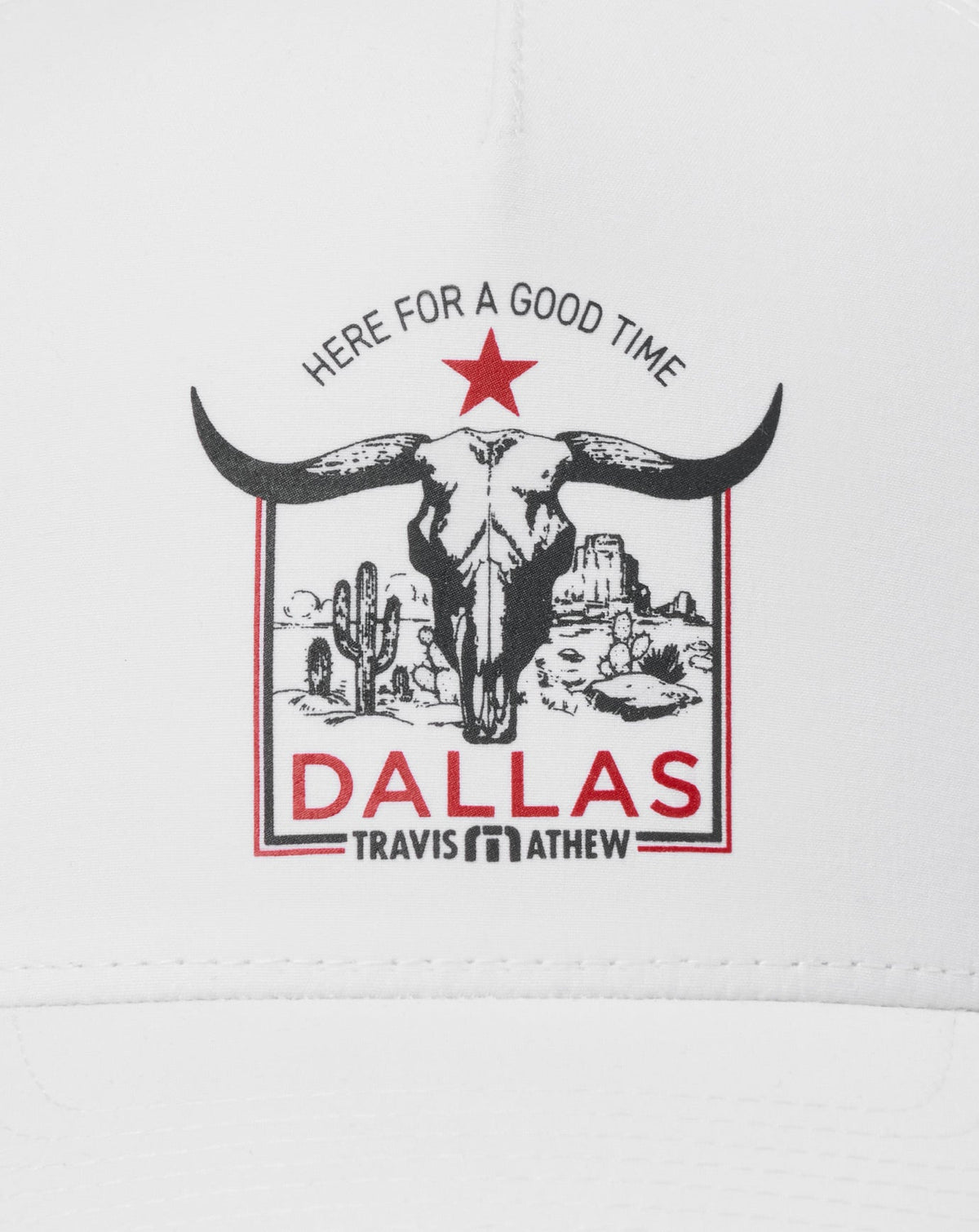 Down South Dallas Snapback Hat White | Travis Mathew Smart Buy