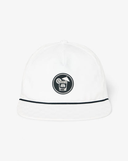 Margarita Pitcher Snapback Hat White | Travis Mathew Best Seller