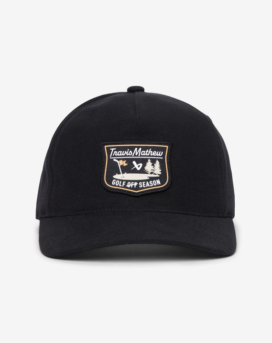 Lucky Shot Snapback Hat Black | Travis Mathew Everyday