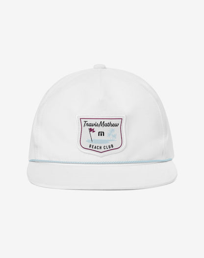 TM Beach Club Snapback Hat White | Travis Mathew Recommended