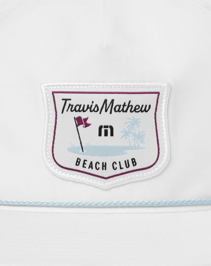 TM Beach Club Snapback Hat White | Travis Mathew Recommended