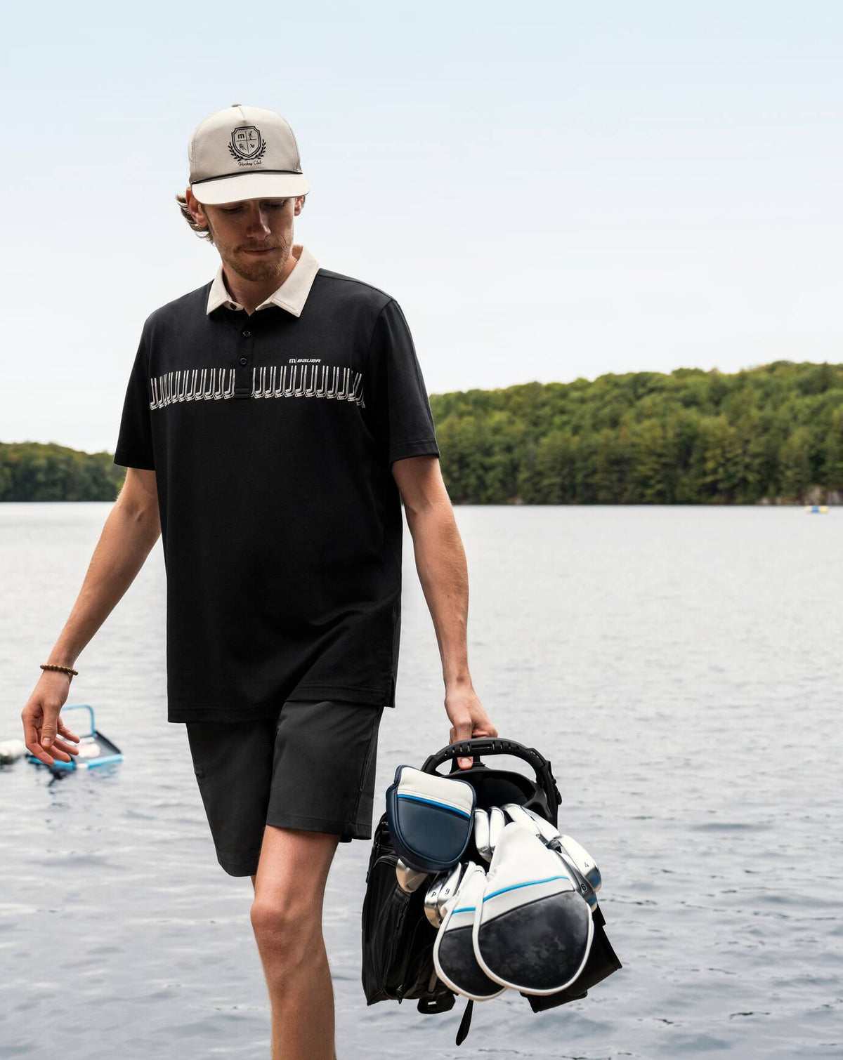 Face Off Bauer Snapback Hat Italian Sand | Travis Mathew New