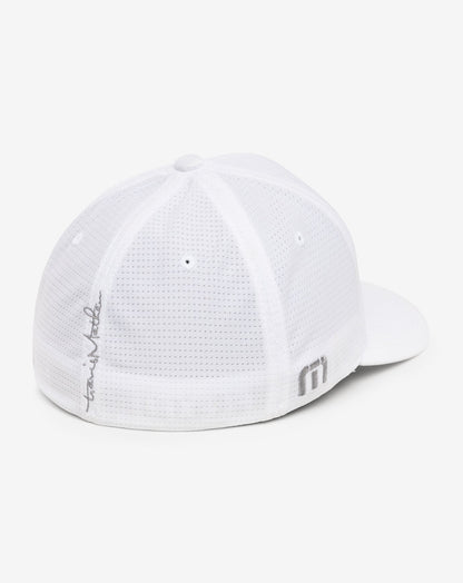 Nassau Fitted Hat White | Travis Mathew Classic