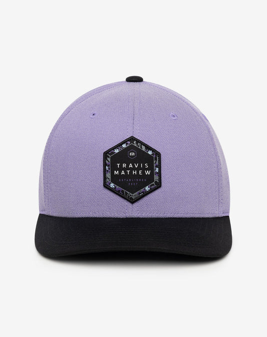 Tall Bamboo Fitted Hat Heather Imperial | Travis Mathew Classic