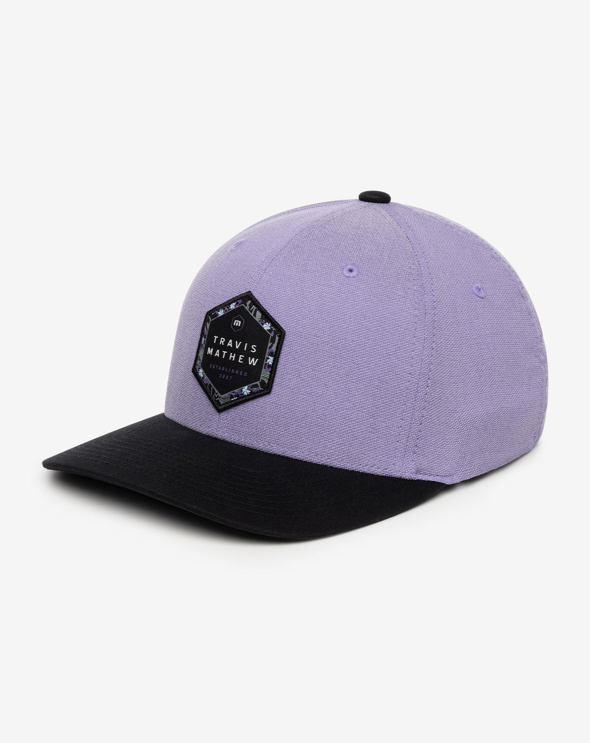 Tall Bamboo Fitted Hat Heather Imperial | Travis Mathew Classic