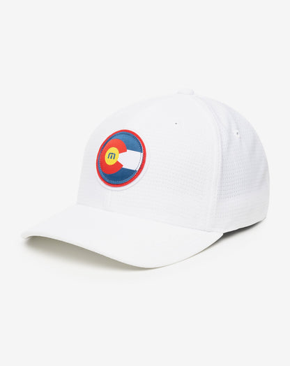 Hop Boulders Fitted Hat White | Travis Mathew Featured