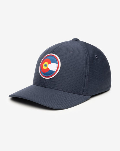 Hop Boulders Fitted Hat Navy | Travis Mathew Best Seller