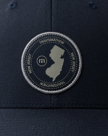 East Coast Time Fitted Hat Blue Nights | Travis Mathew Great Value
