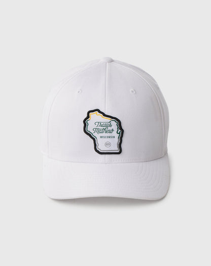 Pavilion Fitted Hat White | Travis Mathew Smart Buy