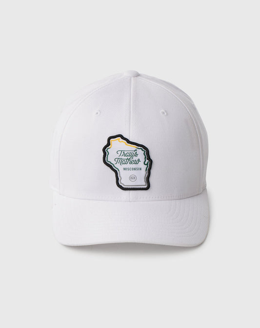 Pavilion Fitted Hat White | Travis Mathew Smart Buy