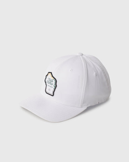 Pavilion Fitted Hat White | Travis Mathew Smart Buy
