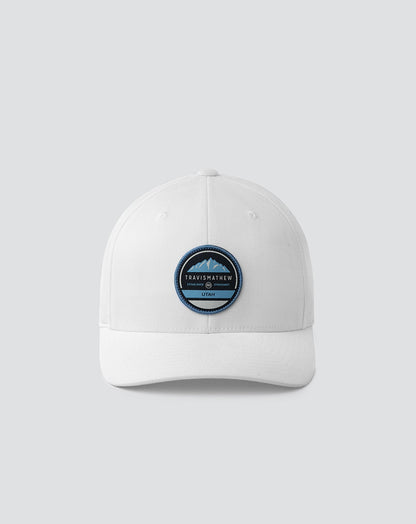 Bighorn Fitted Hat White | Travis Mathew Essential