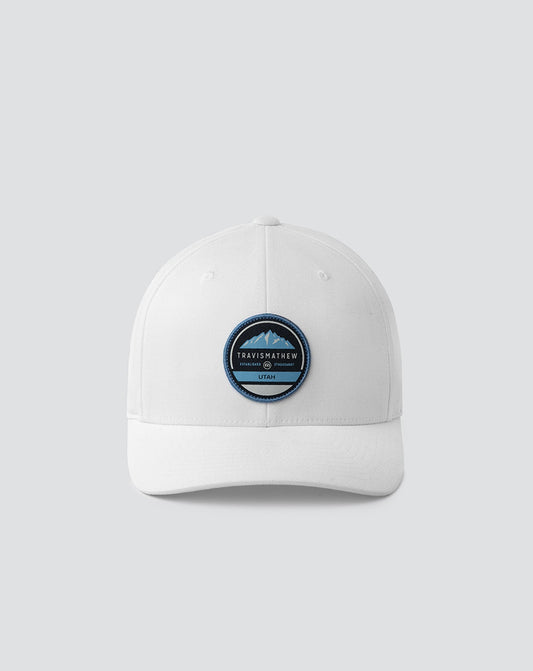 Bighorn Fitted Hat White | Travis Mathew Essential