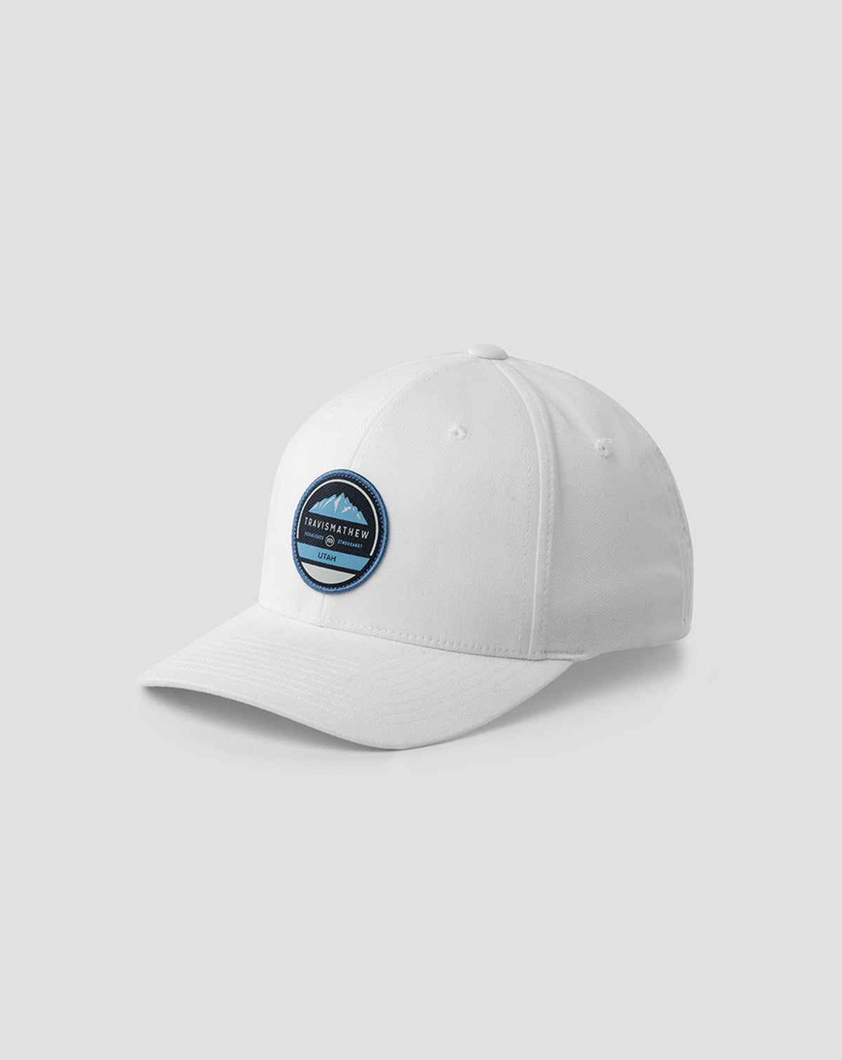 Bighorn Fitted Hat White | Travis Mathew Essential