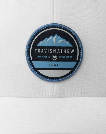 Bighorn Fitted Hat White | Travis Mathew Essential