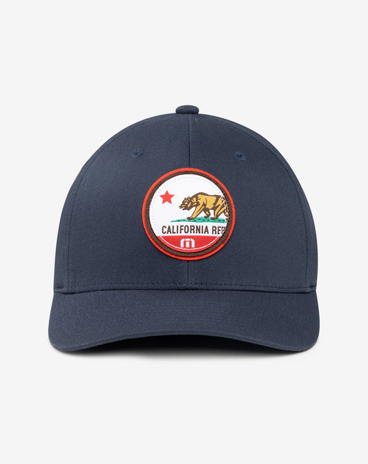 Cali Patch 3.0 Fitted Hat Blue Nights | Travis Mathew Quality