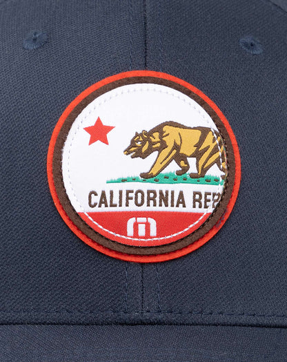 Cali Patch 3.0 Fitted Hat Blue Nights | Travis Mathew Quality