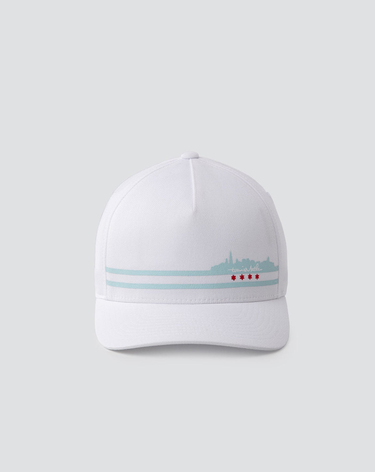 Fosse Fitted Hat White | Travis Mathew New