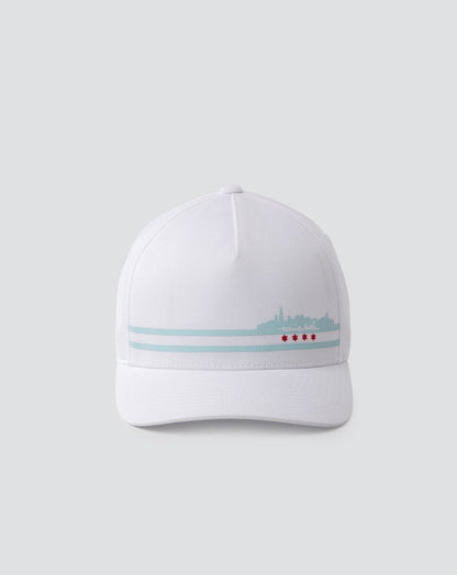 Fosse Fitted Hat White | Travis Mathew New