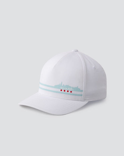 Fosse Fitted Hat White | Travis Mathew New