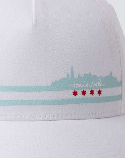 Fosse Fitted Hat White | Travis Mathew New