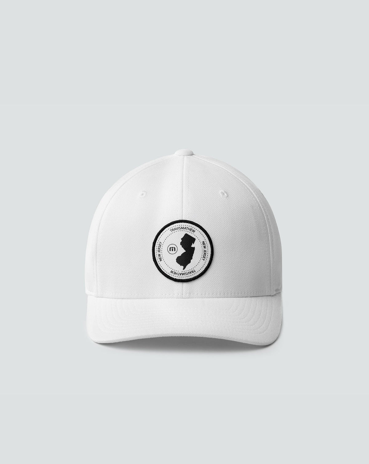 East Coast Time Fitted Hat White | Travis Mathew Great Value