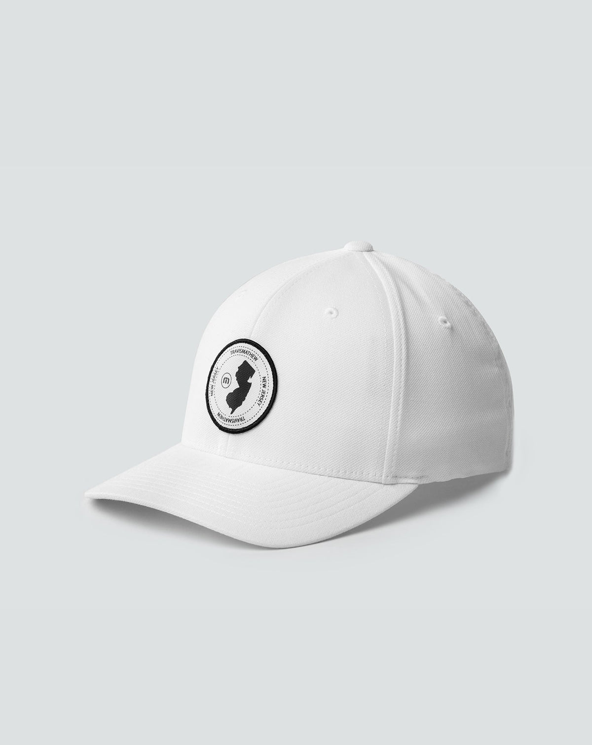 East Coast Time Fitted Hat White | Travis Mathew Great Value