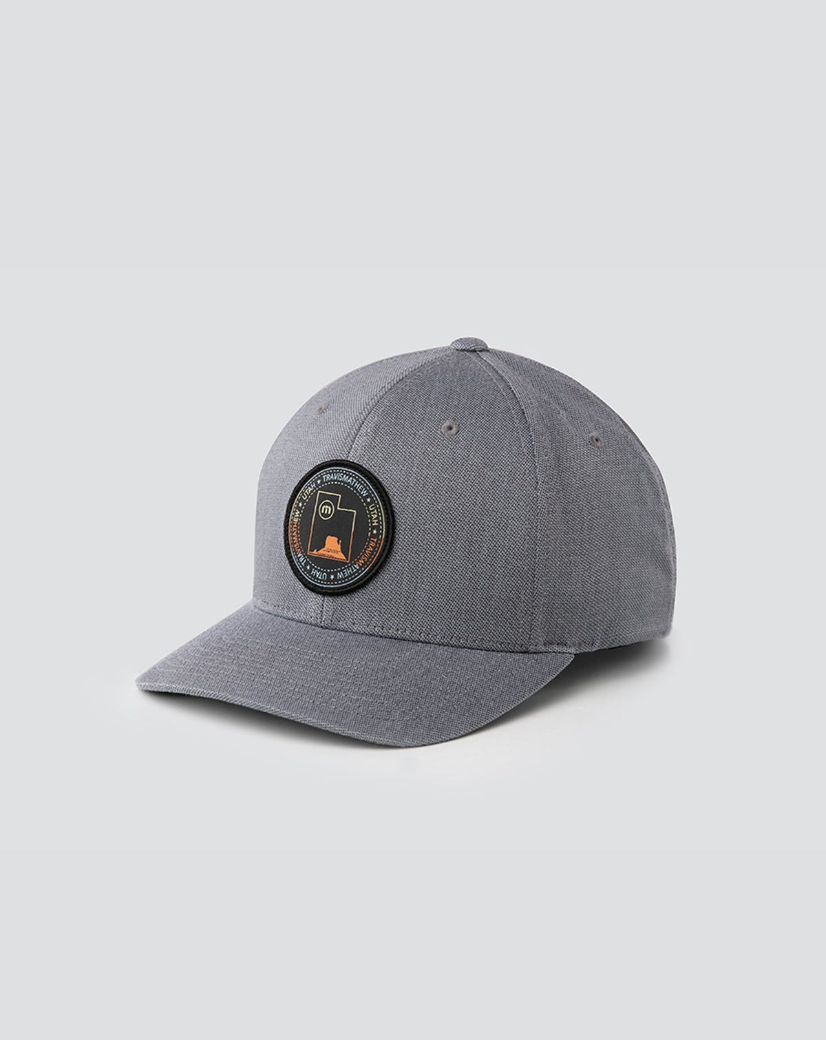 Four Corners Fitted Hat Heather Quiet Shade | Travis Mathew Latest