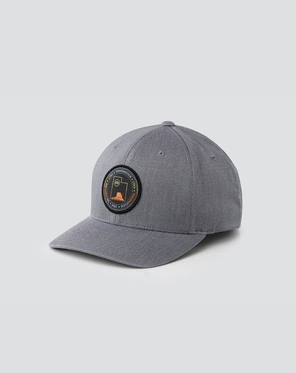Four Corners Fitted Hat Heather Quiet Shade | Travis Mathew Latest