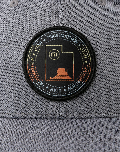 Four Corners Fitted Hat Heather Quiet Shade | Travis Mathew Latest