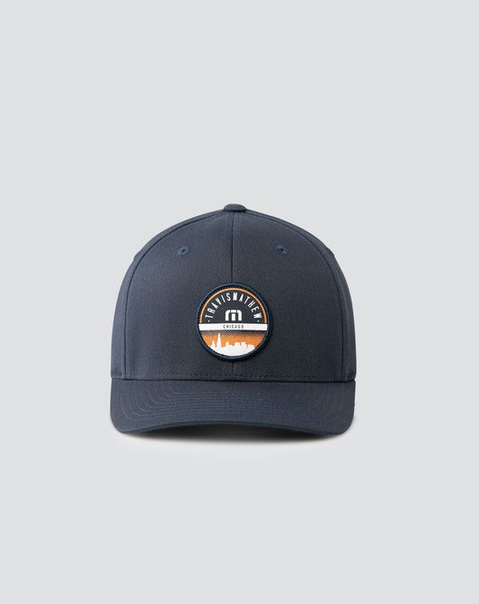 Lincoln Park Fitted Hat Blue Nights | Travis Mathew New