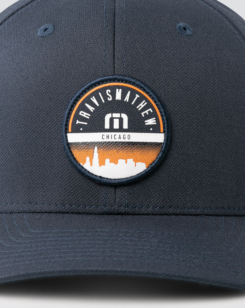 Lincoln Park Fitted Hat Blue Nights | Travis Mathew New
