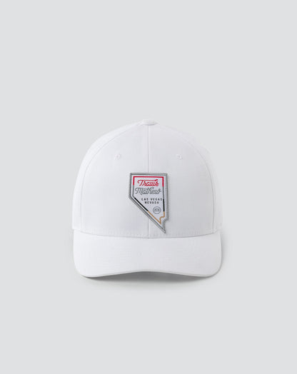 Interstate 15 Fitted Hat White | Travis Mathew Classic