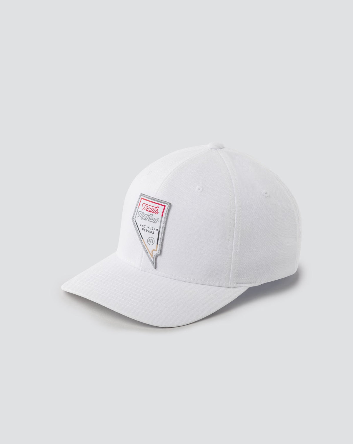 Interstate 15 Fitted Hat White | Travis Mathew Classic