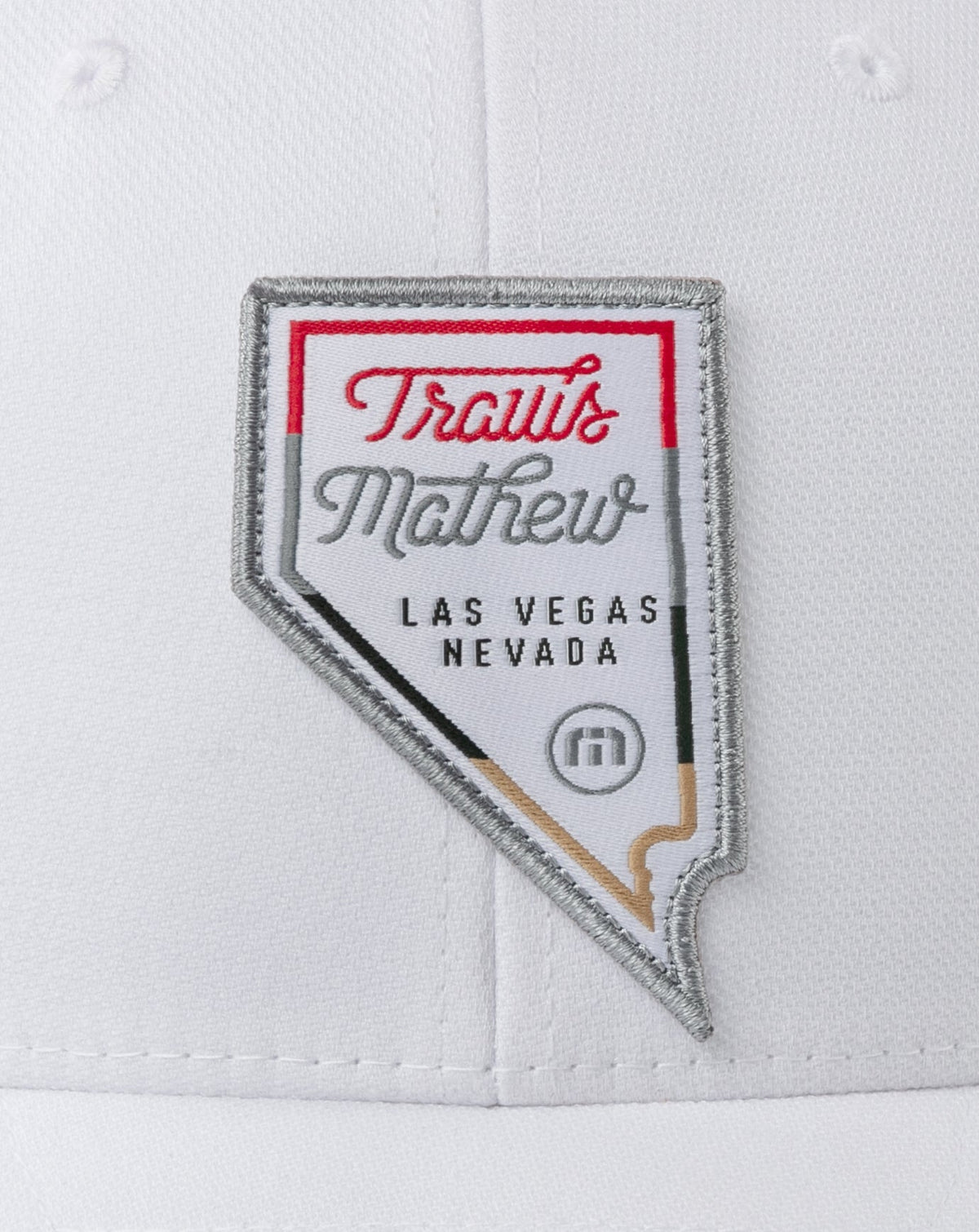 Interstate 15 Fitted Hat White | Travis Mathew Classic