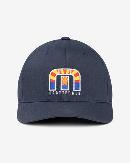 Angels Window Fitted Hat Blue Nights | Travis Mathew Everyday