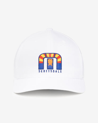 Angels Window Fitted Hat White | Travis Mathew Best Seller