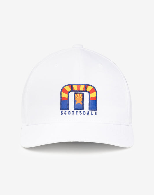 Angels Window Fitted Hat White | Travis Mathew Best Seller