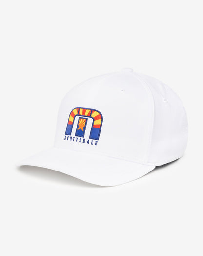 Angels Window Fitted Hat White | Travis Mathew Best Seller