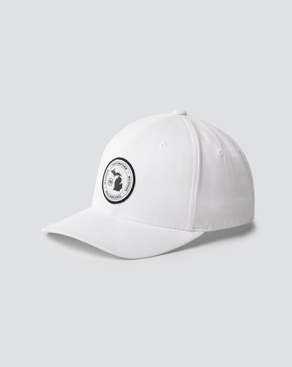 Sunset Clap Fitted Hat White | Travis Mathew Trending