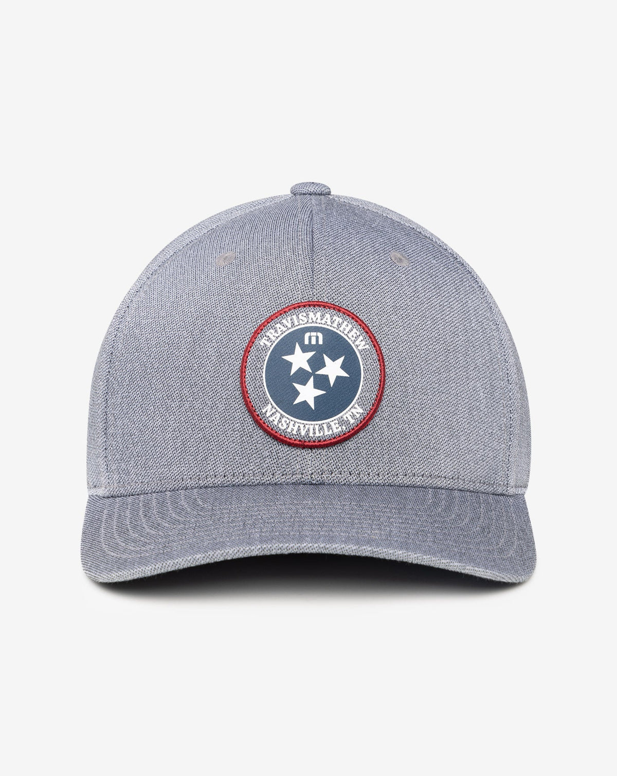 Whiskey Neat Fitted Hat Heather Quiet Shade | Travis Mathew Premium