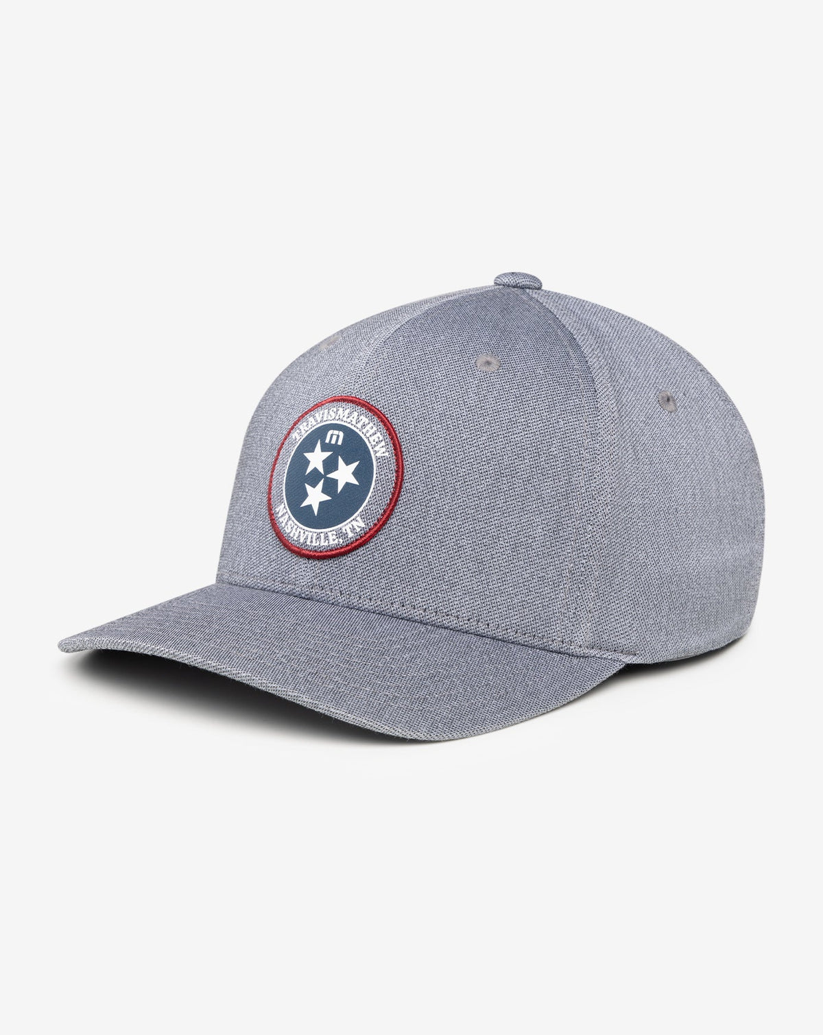 Whiskey Neat Fitted Hat Heather Quiet Shade | Travis Mathew Premium