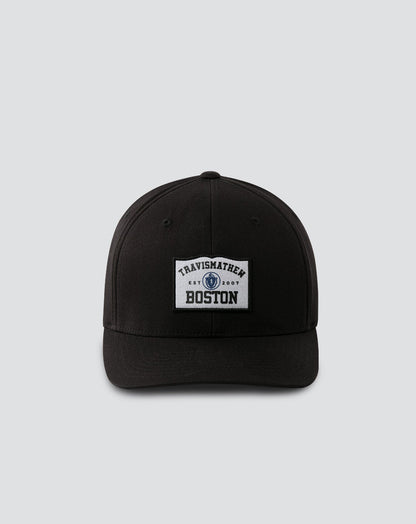 Boylston Fitted Hat Black | Travis Mathew Featured