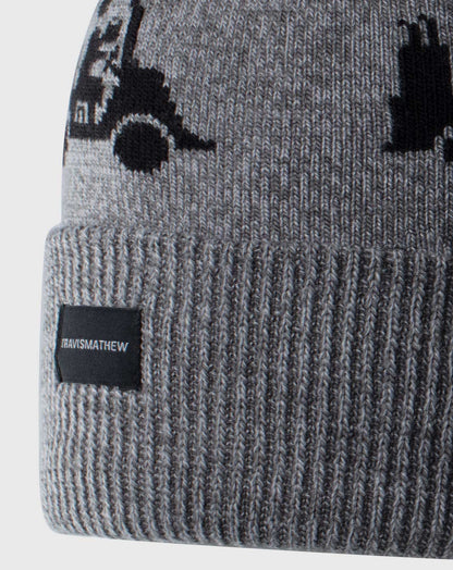Swingles Beanie Heather Grey | Travis Mathew Essential