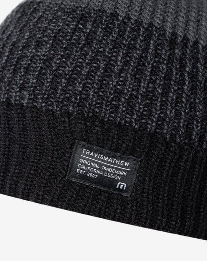 Prevailing Winds Beanie Heather Black | Travis Mathew Special Offer