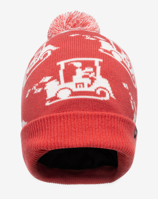 Home Soon Beanie Red | Travis Mathew Great Value