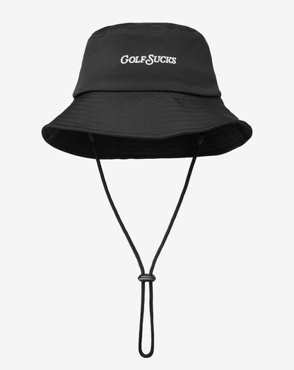 Golf Sucks Bucket Hat Black | Travis Mathew Exclusive