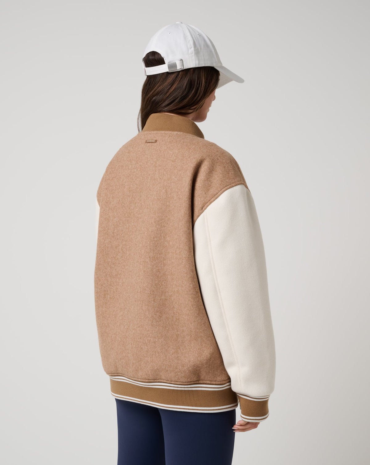 Clubside Varsity Bomber Heather Chestnut Multi | Travis Mathew Discount