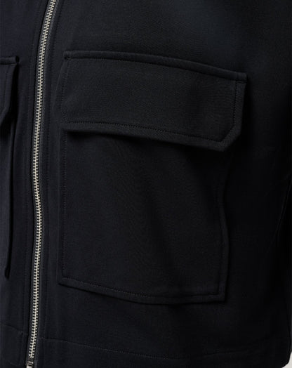 Friday Doubleknit Utility Jacket Black | Travis Mathew Featured